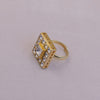 Square Polki Grid Ring