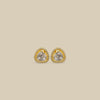 Kundan Trillion Stud Earrings