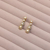 Graduated Kundan Linear Drop Earrings