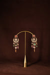 Kundan Meenakari Chandbali Drop Earrings II - photo 1