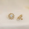 Pearl Halo Kundan Round Studs