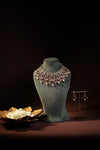 Ruby Kundan Bib Choker & Earring Set - photo 4