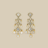 Kundan Chandelier Drop Earrings