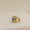 Blue Stone Polki Cocktail Ring