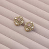 Antique Pink Clover Studs