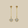 Kundan Linear Drop Earrings
