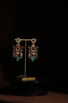 Kundan Meenakari Chandbali Drop Earrings - photo 1