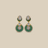 Jade Green Double Drop Earrings