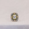Navy Enamel Victorian Polki Ring