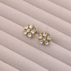 Kundan Floral Cluster Studs