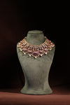 Ruby Kundan Bib Choker & Earring Set - photo 9