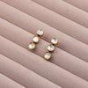 Double Kundan Drop Earrings