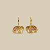 Ruby Elephant Stud Earrings