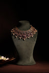 Ruby Kundan Bib Choker & Earring Set - photo 7