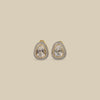 Kundan Pear Stud Earrings