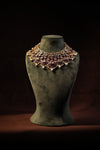 Ruby Kundan Bib Choker & Earring Set - photo 3