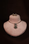 Polki Pendant Necklace & Stud Earring Set - photo 1