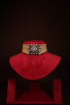 Pearl Choker with Square Polki Clasp - photo 2
