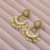 Kundan Chandbali with Pearl Drops