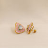 Peach Trillion Kundan Studs
