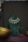 Ruby Kundan Bib Choker & Earring Set - photo 1