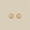Pearl Halo Kundan Round Studs
