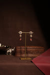 Polki & Carnelian Drop Earrings - photo 1