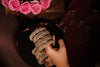 Antique Gold Kundan Bangle Set with Emerald Accents - photo 4