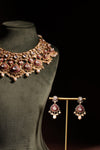 Ruby Kundan Bib Choker & Earring Set - photo 11