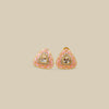 Peach Trillion Kundan Studs